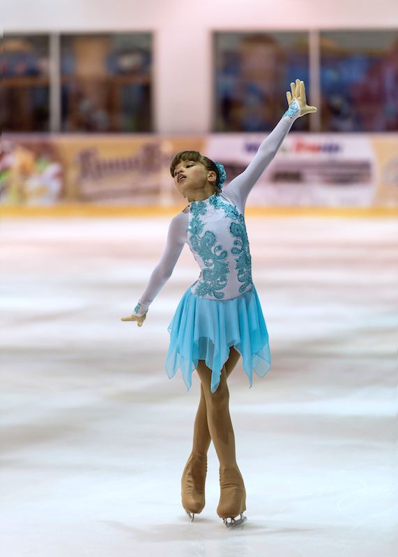 Figure Skater at a competition - Figure skating success